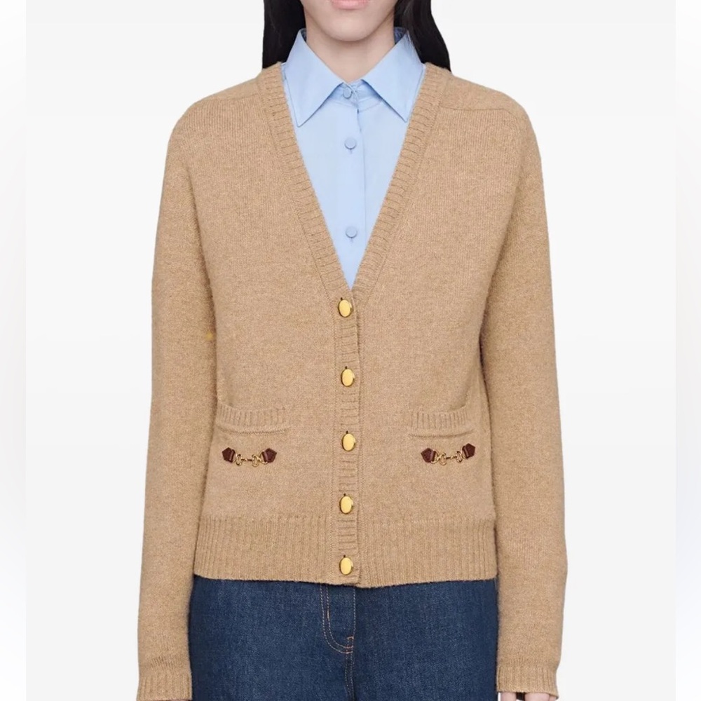 Gucci Horsebit cashmere cardigan